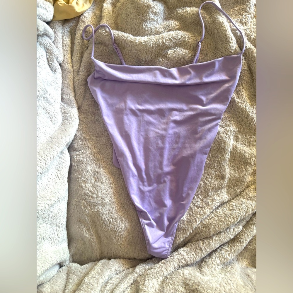 Lavender Spaghetti Strap Bodysuit
